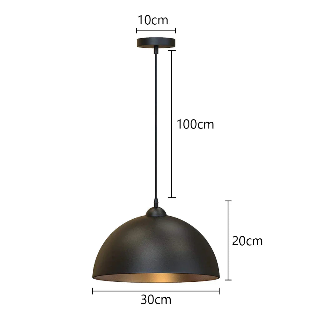 Vintage Industrial Pendant Light for Kitchen Island Restaurant, Country Style Ceiling Chandelier
