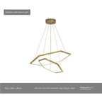 Modern Luxury Hexagon LED Pendant Chandelier for Living Room and Bedroom