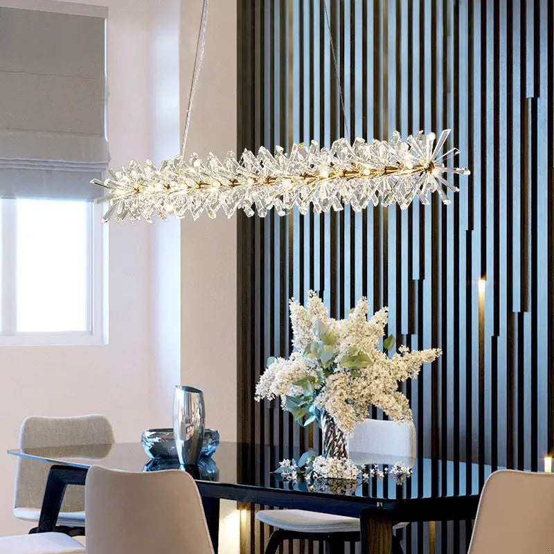 Luxury K9 Crystal Chandelier: Modern Nordic Living Dinning Room Bedroom Lighting
