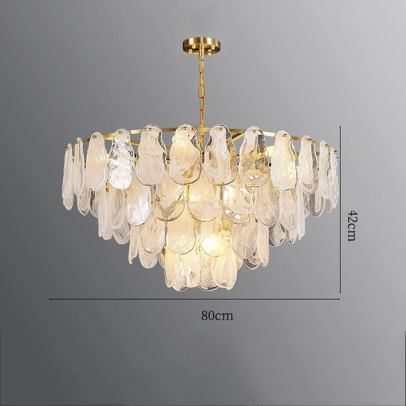 Modern Frosted Glass Ceiling Chandelier Pendant Lamp for Living Room Home Decor