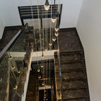 Crystal Bubble Chandelier for Living, Dining, Bedroom - Modern Stairwell Design