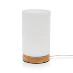 Wooden Bedside Lamp for Bedroom Nightstand - Small Desk light for Living Room