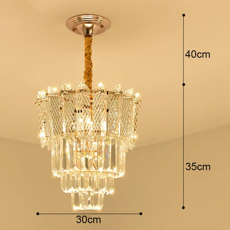 Crystal LED Ceiling Chandelier for Home Decor