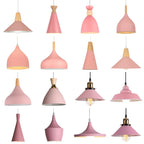 Nordic Pink Chandelier LED Pendant Light Modern Minimalist Ceiling Lamp