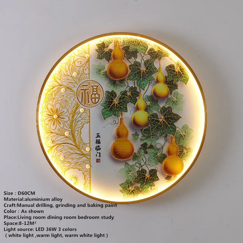 Chinese Picture Wall Decoration Lamp - Modern LED Lighting for Home Décor