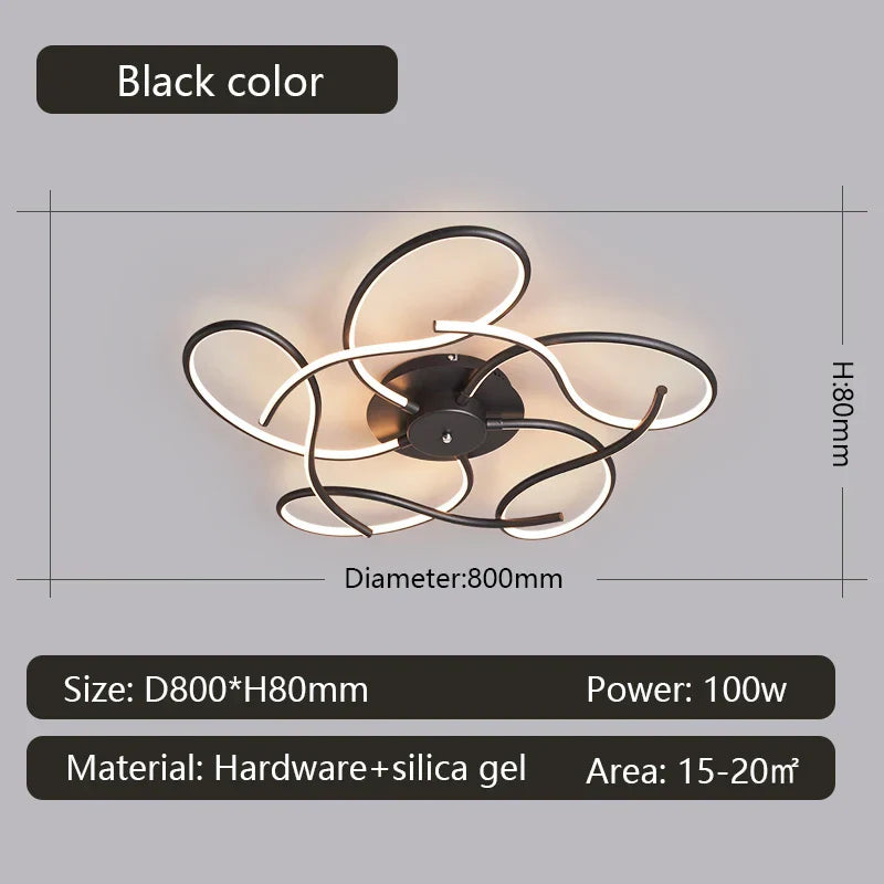 Modern LED Chandelier for Smart Home Alexa, Living Room and Bedroom Décor