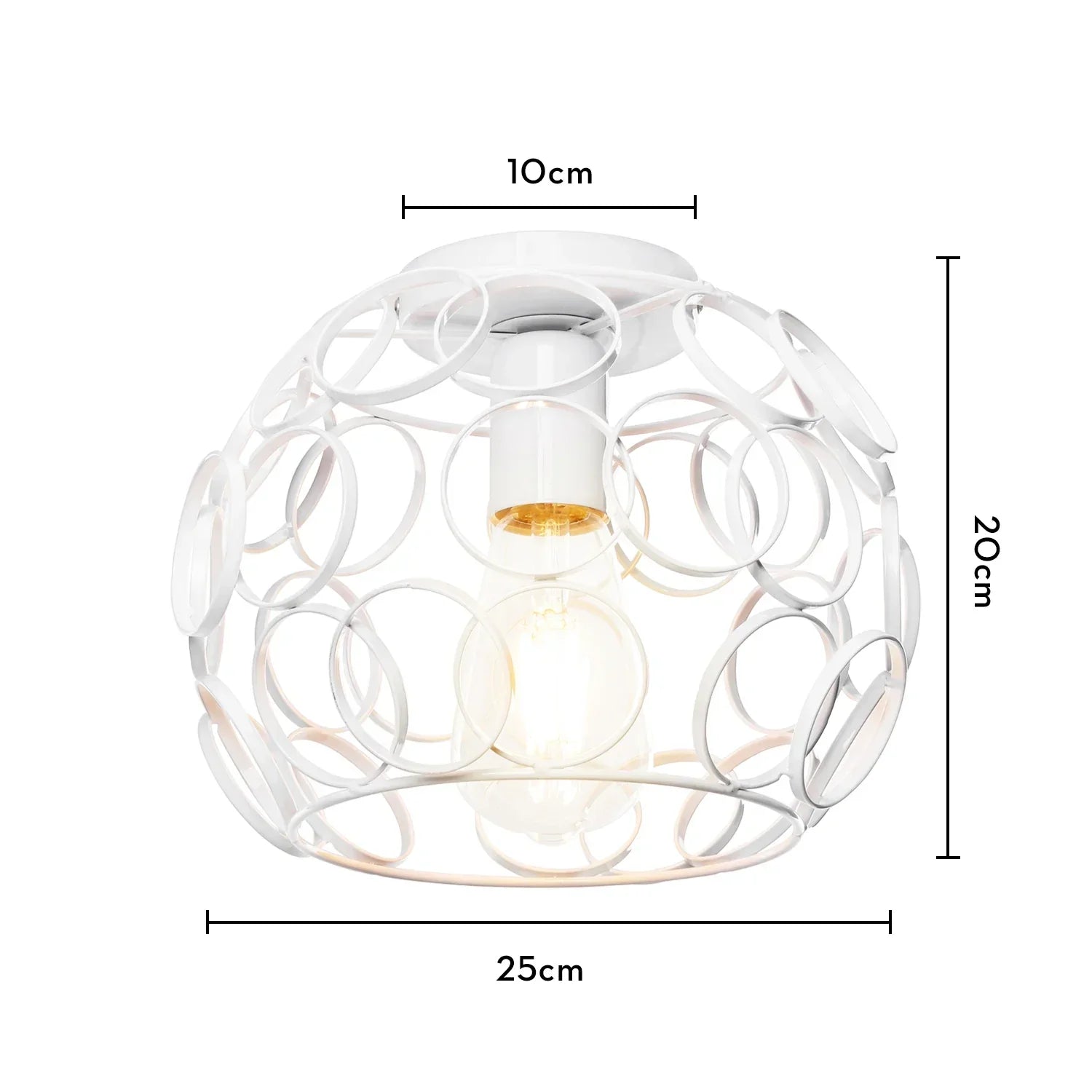 Industrial E27 Ceiling Lamp: Vintage Retro Loft Style for Home Living Room and Kitchen Decor