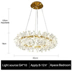 Luxury Crystal Chandelier LED Ceiling Light for Modern Living Room & Bedroom