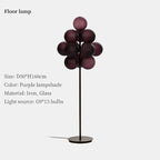 Grape Chandelier: Modern Glass Ball Pendant Lamp for Living Room and Bedroom