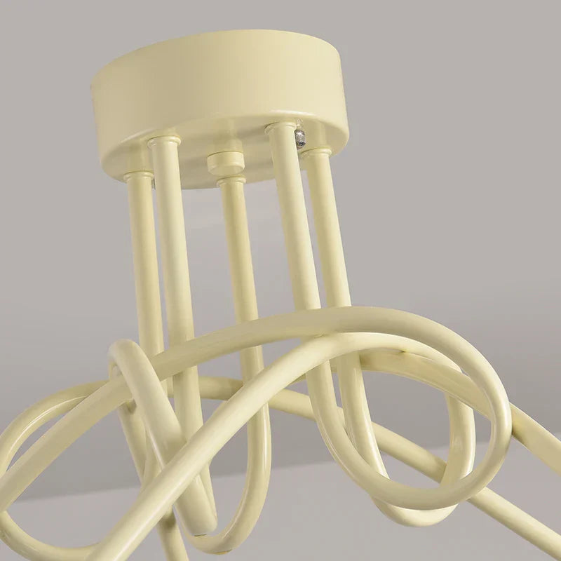 Nordic LED Pendant Light White Red 3 Heads 5Head Dining Room Kitchen Living Room