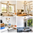 Wooden 3-Head Industrial Pendant Chandeliers for Home Decor