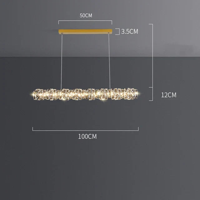 Elegant Crystal Pendant Chandelier for Modern Dining Rooms