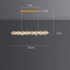 Elegant Crystal Pendant Chandelier for Modern Dining Rooms