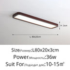 LED Ceiling Lights: Modern Nordic Kitchen Study Living Room Dimmable Remote Control