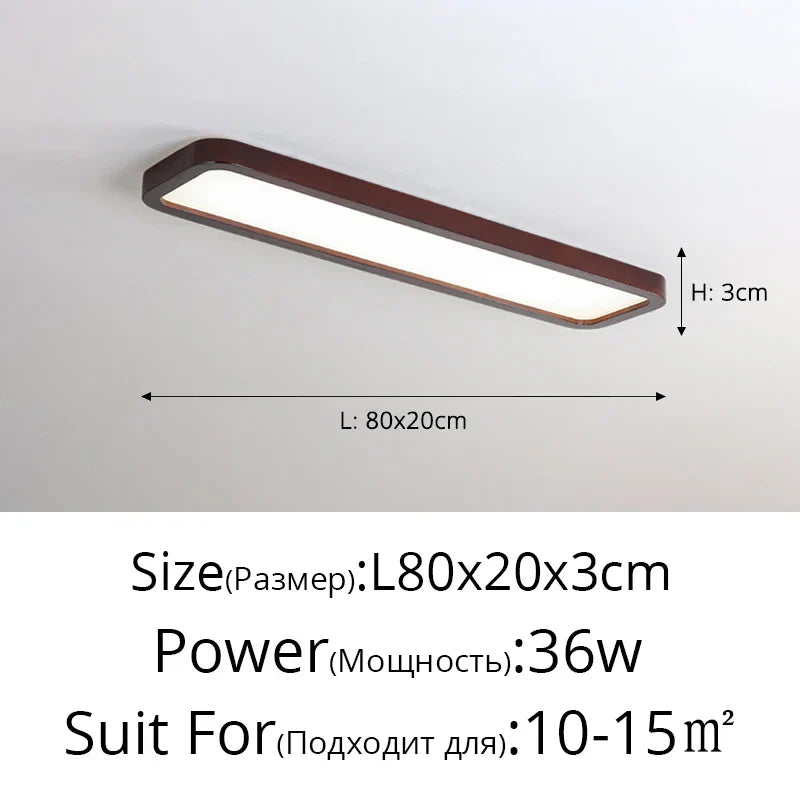 LED Ceiling Lights: Modern Nordic Kitchen Study Living Room Dimmable Remote Control