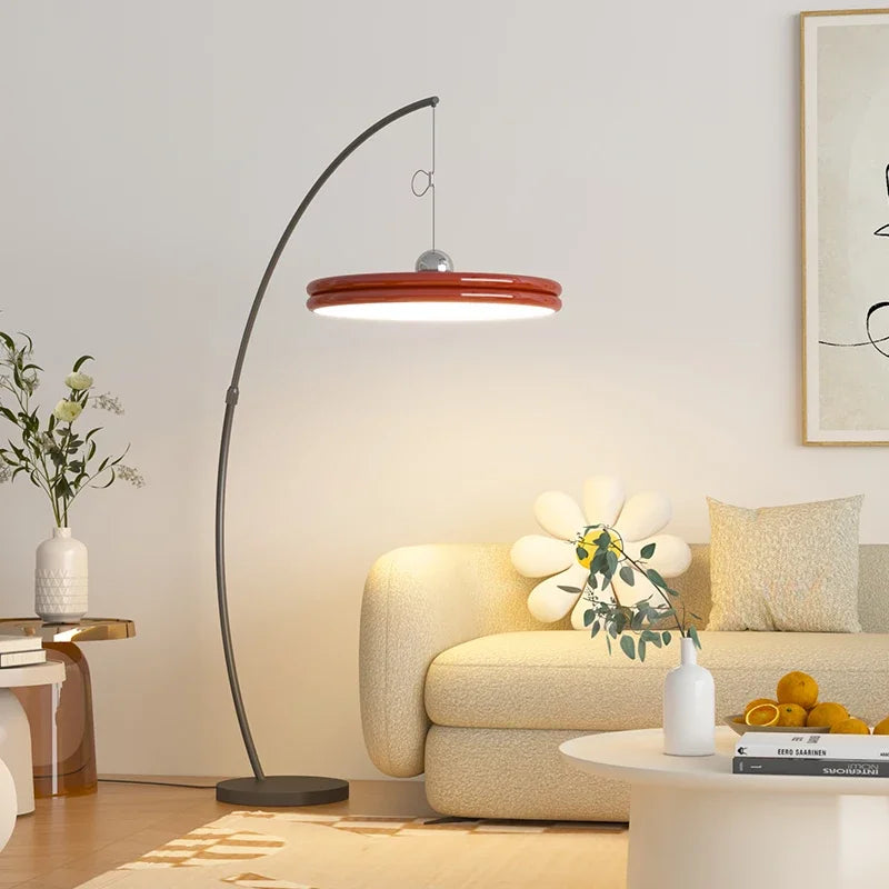 Nordic LED Floor Lamp Modern Minimalism Light Luxury Living Room Fishing Lamp