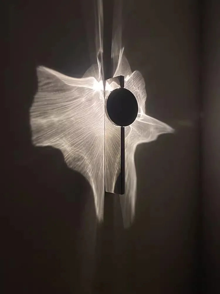 Rotatable Stainless Steel Art Wall Lamp for Bedroom Living Room