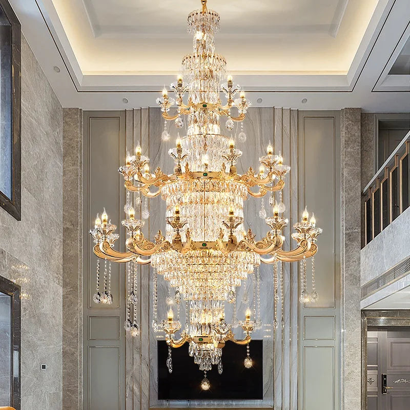 Crystal Chandelier: Elegant Lighting for Living Room, Dining Room, Bedroom, and Hotel
