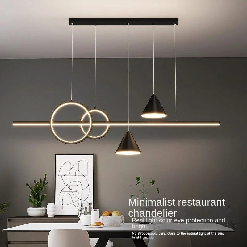 Black Nordic Designer Dining Pendant Lamp: Stylish Lighting for Home Decor