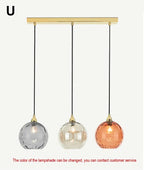 Nordic Glass Chandelier: Elegant Living Room Hotel Bedroom Decor Lighting Fixture
