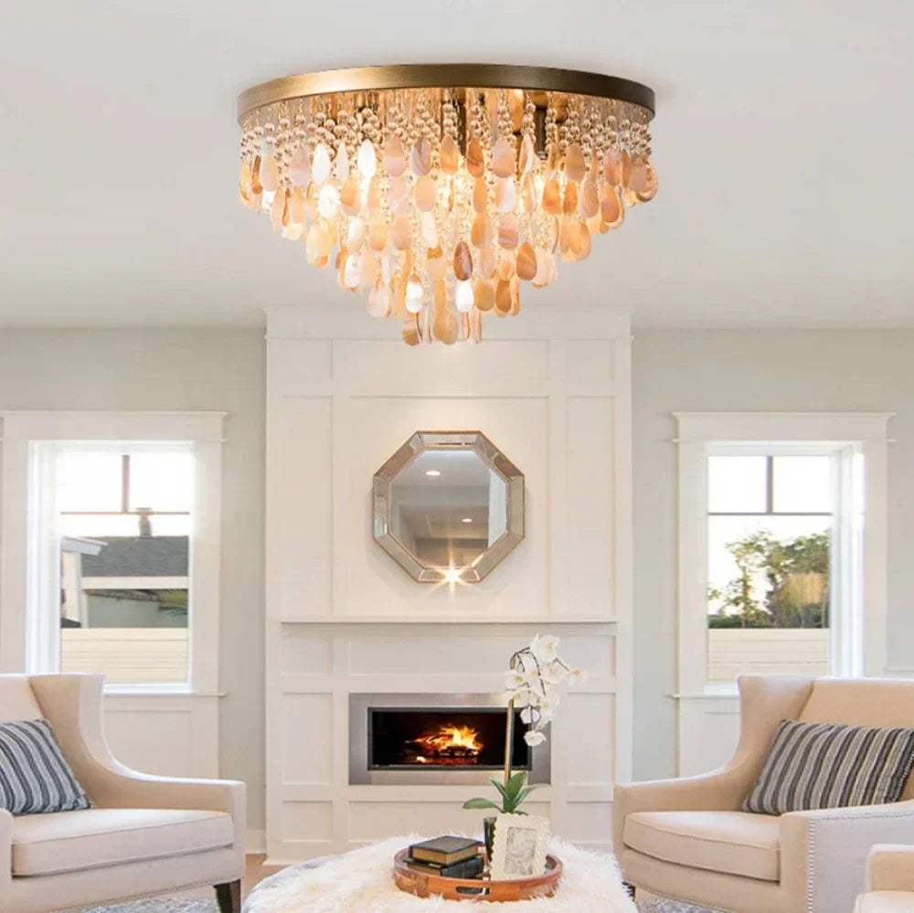 Modern Crystal LED Ceiling Light Chandelier for Living Room Bedroom