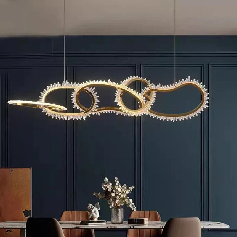 Modern LED Pendant Light Chandeliers for Living and Dining Room Lighting