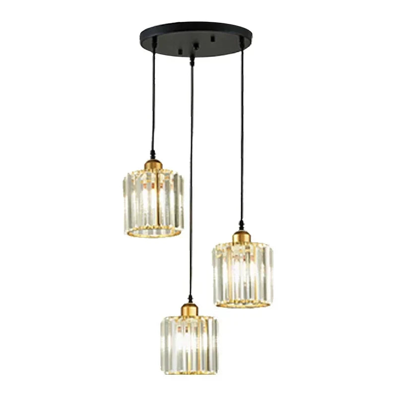 Crystal Trio Pendant Light for Modern Spaces