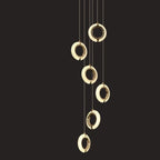 Crystal Gold LED Chandelier Modern Luxury Ceiling Lamp