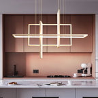 LED Rectangle Pendant Lights for Dining Room and Kitchen