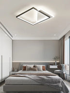 Geometric LED Ceiling Lamp | Modern Nordic Bedroom Study Light