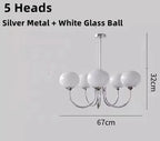 Glass Ball Chandelier: Creative Bauhaus Arts for Girls Bedroom & Home Decor