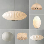 Silk Pendant Lamp: Designer LED Lighting for Living Room, Hotel, and Restaurant