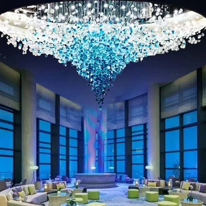 Luxury Crystal LED Chandeliers for Living Room Villa & Hotel Hall
