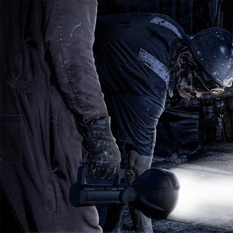 Portable LED Spotlight: Rechargeable, Waterproof & Mountable