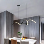 Modern Pendant Lighting 120cm Black Gold Gray White Fixture for Living Room and Kitchen
