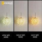 Crystal Ball Pendant Chandelier for Bedroom Bar Deco