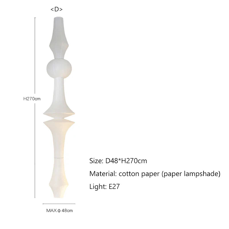 Akari Rice Paper Pendant Lamp for Living Room Bedroom - Wabi Sabi Design