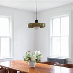 Retro Glass Pendant Lamp LED for Dining Room Bedroom Living Room