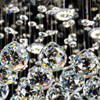 Modern Crystal Chandelier LED Lights Elegant Hotel Hall Lighting