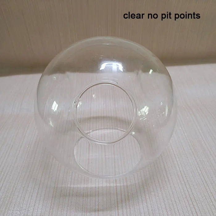 Side Opening Glass Shade Replacement for E27 Socket, D15cm, 45°C - Table Lamp Chandelier Cover