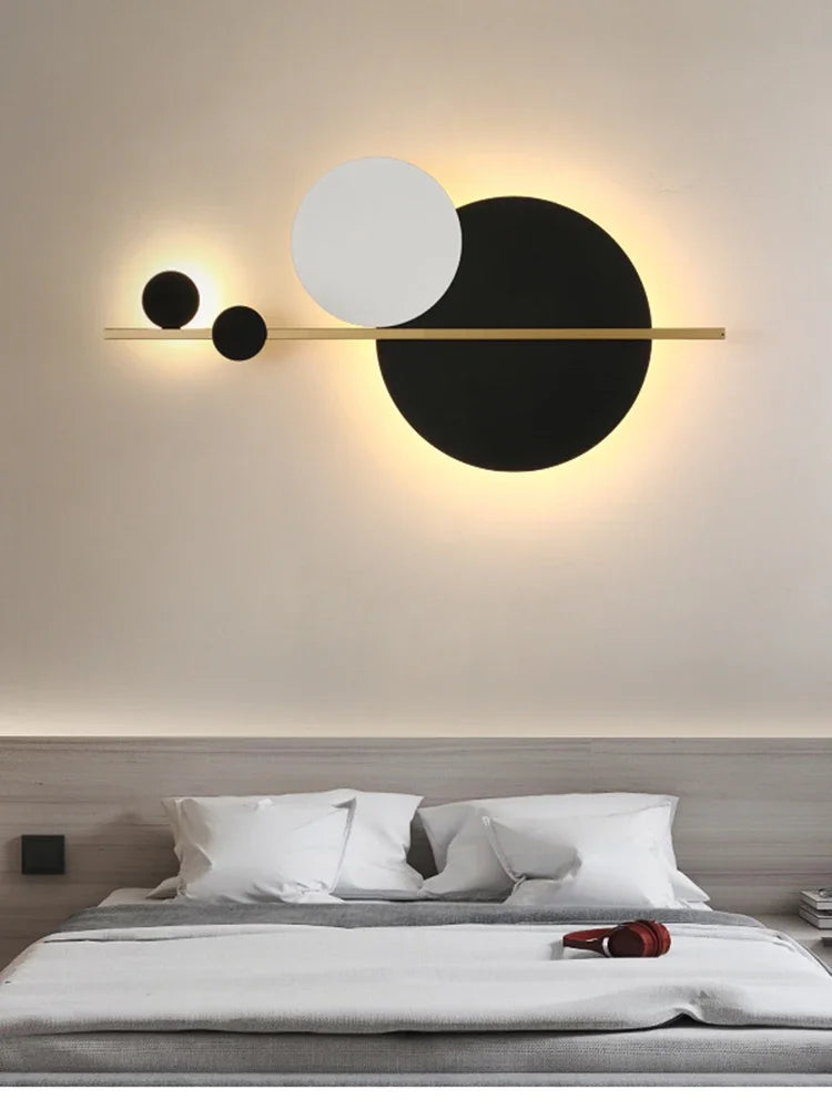 Modern Minimalist Bedroom Bedside Lamp Living Room Background Wall Designer Personality Light