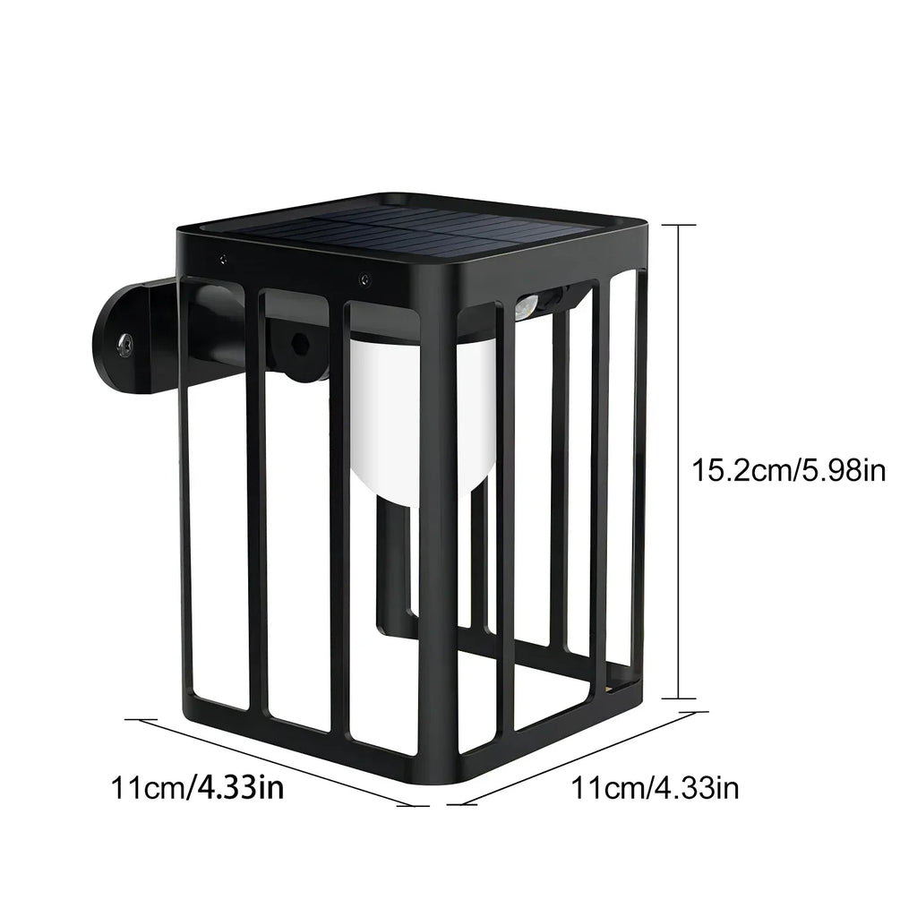 Solar Motion Sensor Wall Lights: 3 Lighting Mode, Waterproof Security Lamp