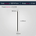 Elegant Black LED Wall Lamp for Bedroom, Living Room, Aisle, Sofa, & Ceiling