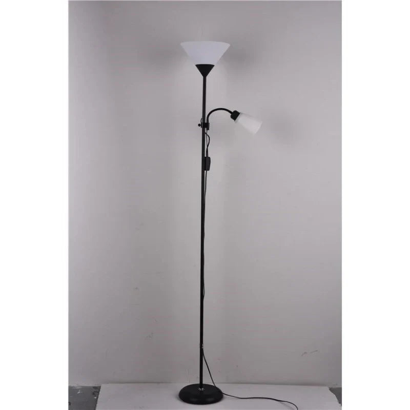 Modern Double Flowers Floor Lamp for Study Bedroom Living Room