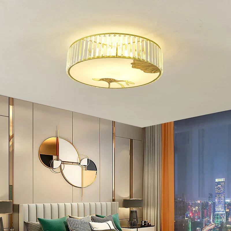 Crystal Chinese Style Ceiling Light for Living Room and Bedroom