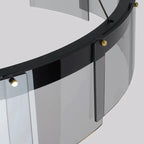 Smoky Glass LED Pendant Chandelier for Dining Living Bedroom Lighting