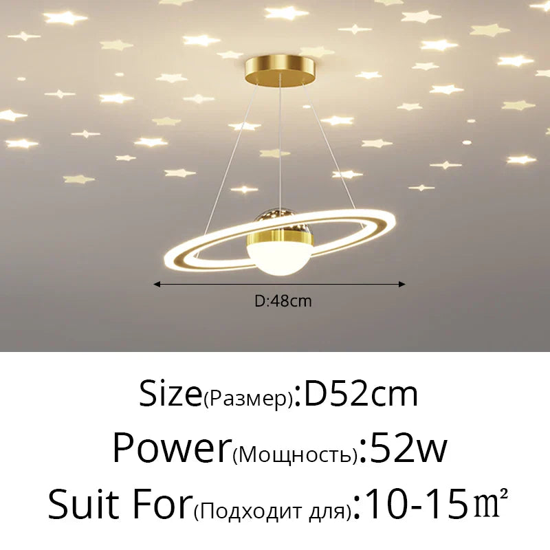 LED Gypsophila Chandelier for Modern Living Room Decor - Crown Ceiling Pendant Light