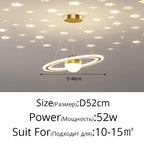 LED Gypsophila Chandelier for Modern Living Room Decor - Crown Ceiling Pendant Light