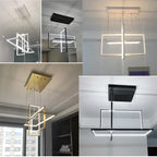 LED Rectangle Pendant Lights for Dining Room and Kitchen