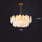 Modern Frosted Glass Ceiling Chandelier Pendant Lamp for Living Room Home Decor